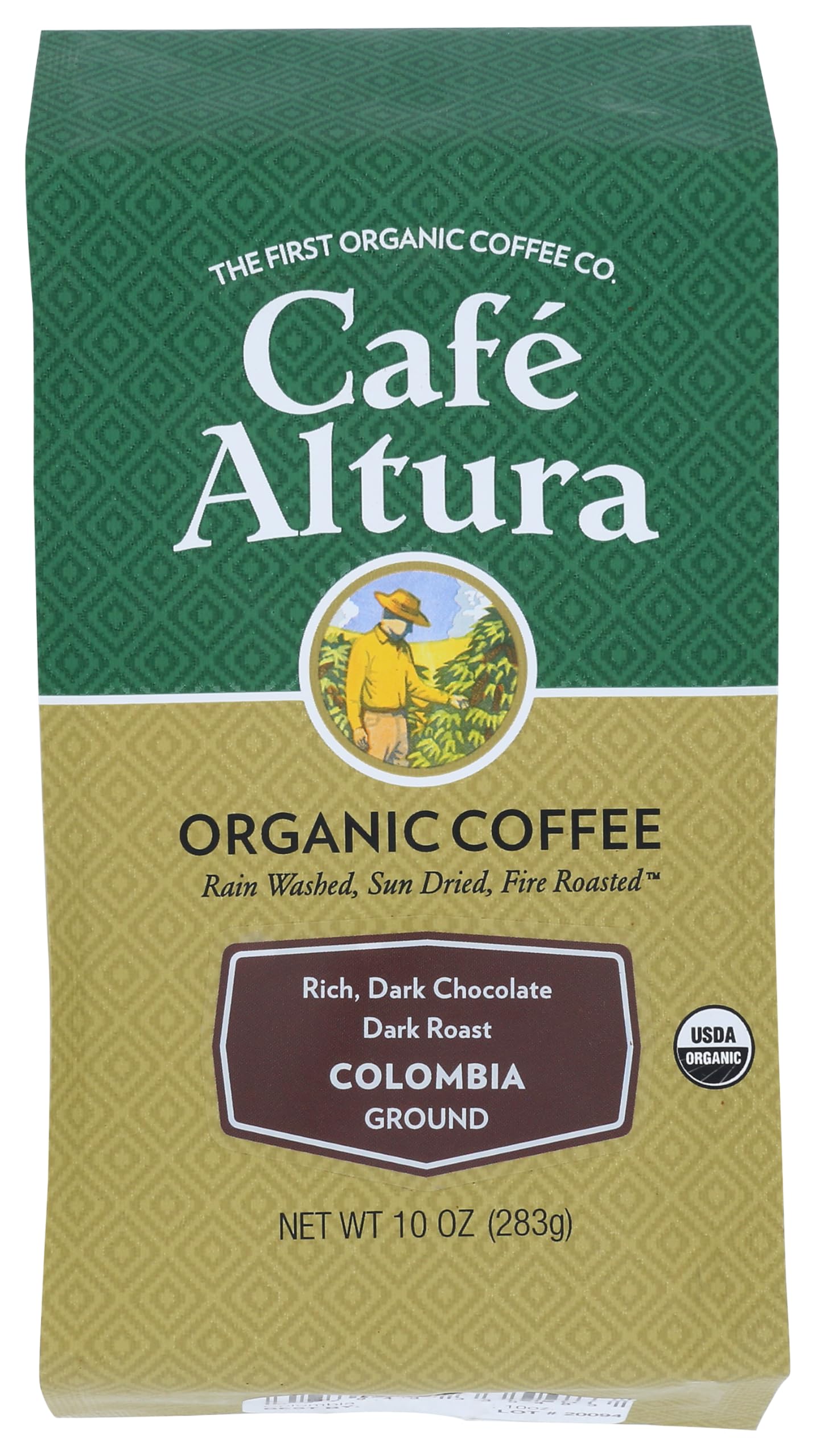 Café Altura, Colombia, Dark Roast, Organic, Ground Coffee