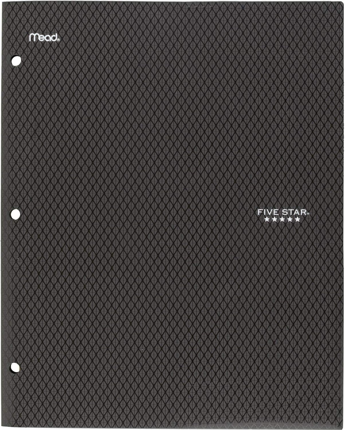 Five Star 2 Pocket Folders, Stay-Put Folders, Plastic Colored Folders with Pockets, for 3-Ring Binders, Assorted - Color Selected For You, 1 Count (33342)