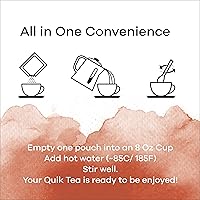 Vista 4 de QuikCafe Madras Coffee – 10 unidades, mezcla de hierbas instantánea con ingredientes naturales, luz de cafeína, sin conservantes, solo tienes que