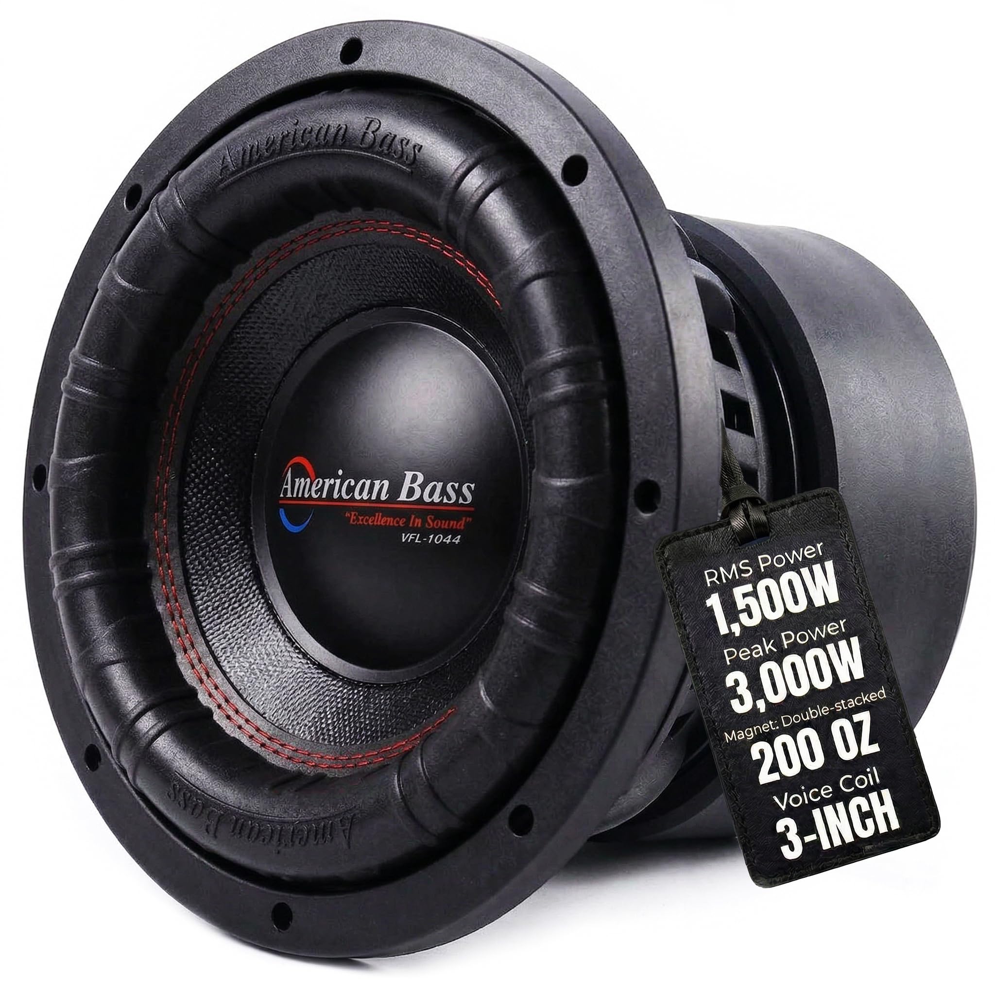 Amazon.com: American Bass XFL 10 Inch Car Subwoofer – 4 Ohm 3000