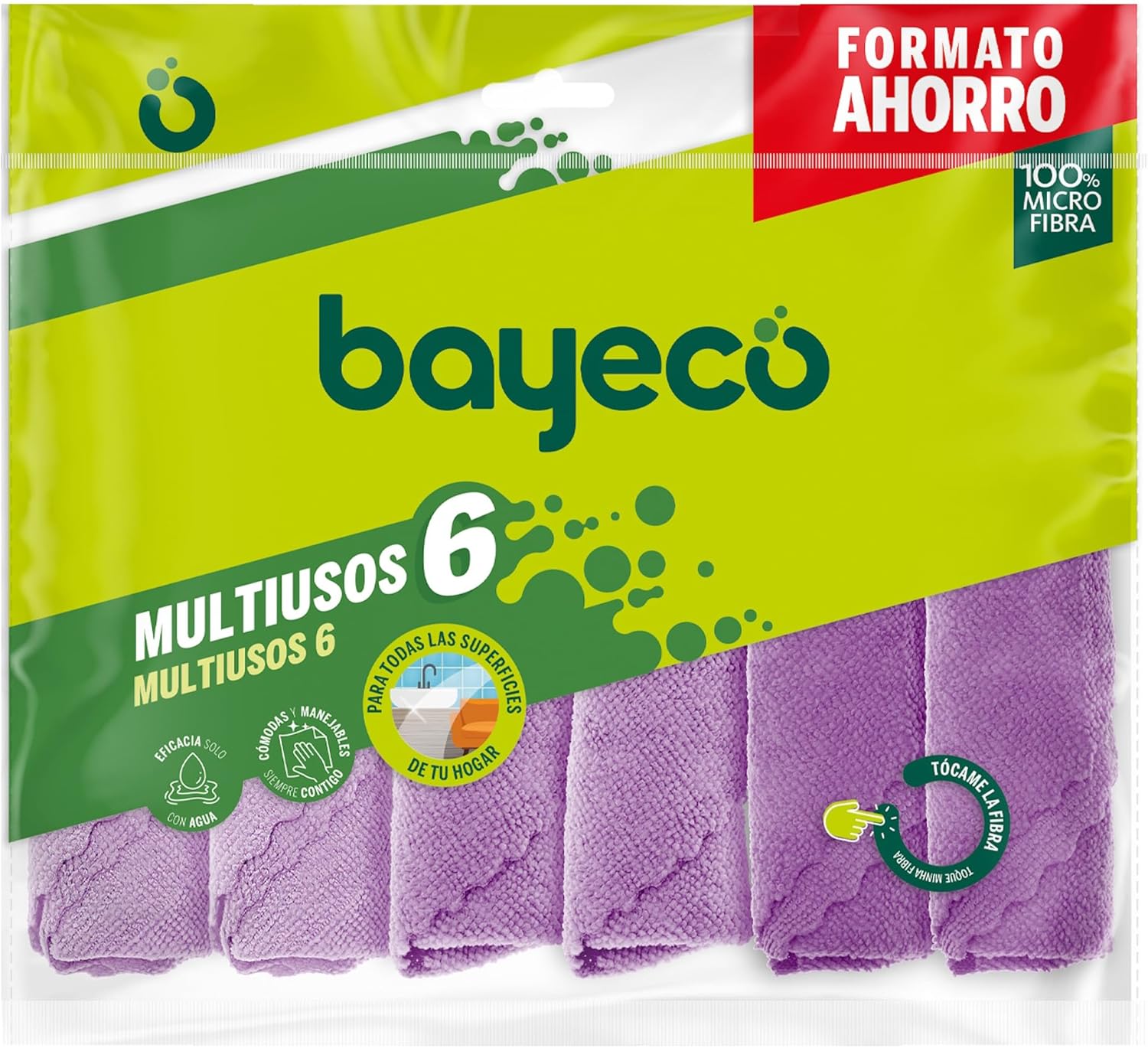 6 bayetas Bayeco multiusos por 3,90€