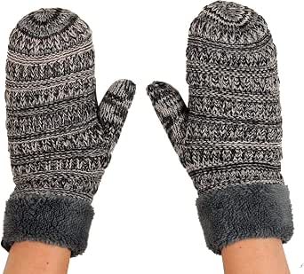 Stay Cozy And Warm This Winter With These CC Unisex Mittens! They've Got A Soft, Fuzzy Lining Inside To Keep Your Hands Toasty, Plus A Handy Anti-slip Cuff So They Stay Put. Perfect For Everyone, With A Comfy One-size-fits-most Fit.