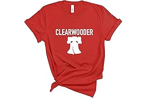 Philadelphia Eagles T Shirts for Men, Philadelphia Clearwooder Gift Shirt (M, Red)