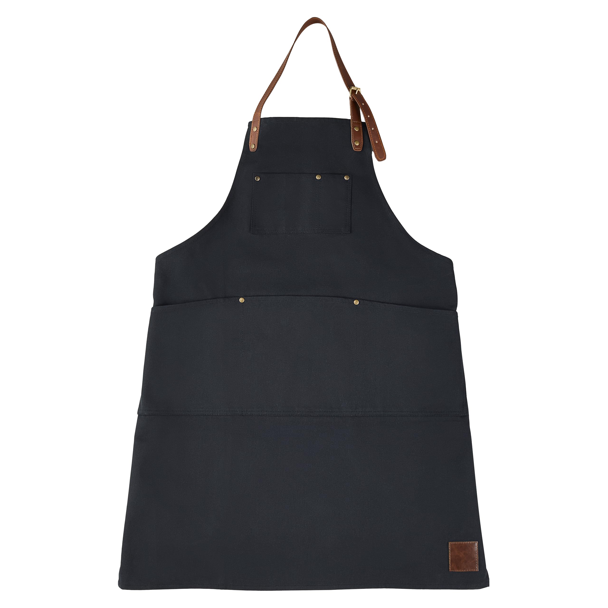 Dorre Ensemble de tabliers 68 x 74 cm manique 20 x 20 cm gant de cuisine 29 x 16 cm noir