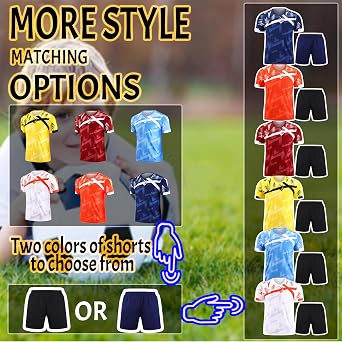 Football Kit Design - Personalised Football Shirt for Kids Adults with Name Number Team Logo Custom Football Shirt