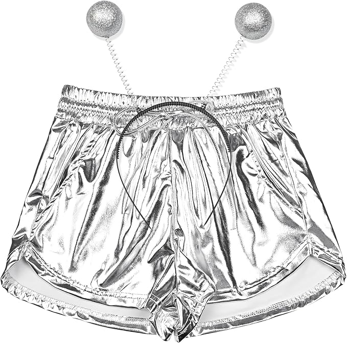 Sparkle & Shine: Metallic Shorts for Summer Fun!