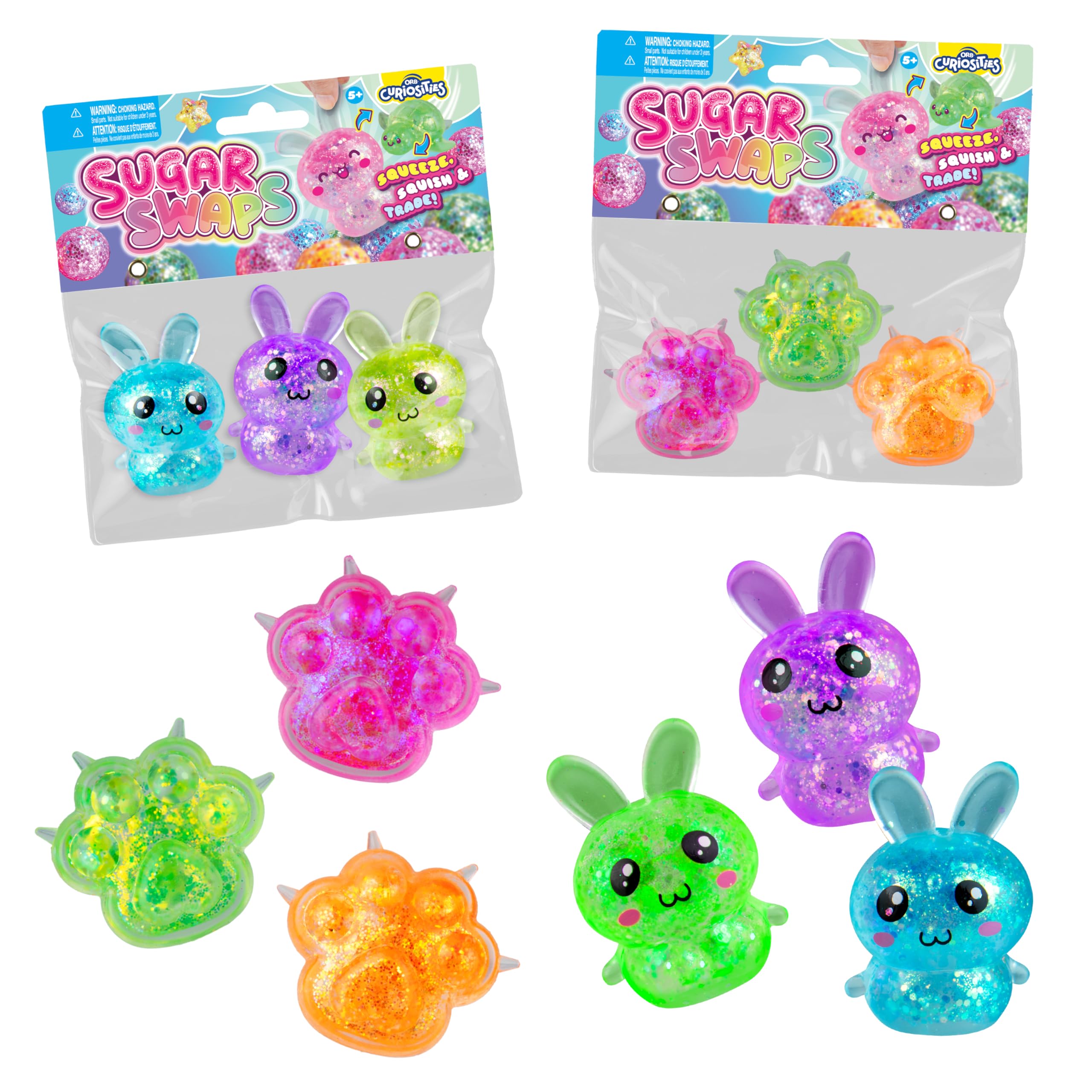 Amazon.com: ORB Curiosities Sugar Swaps Bunnies and Paws 2 Pack