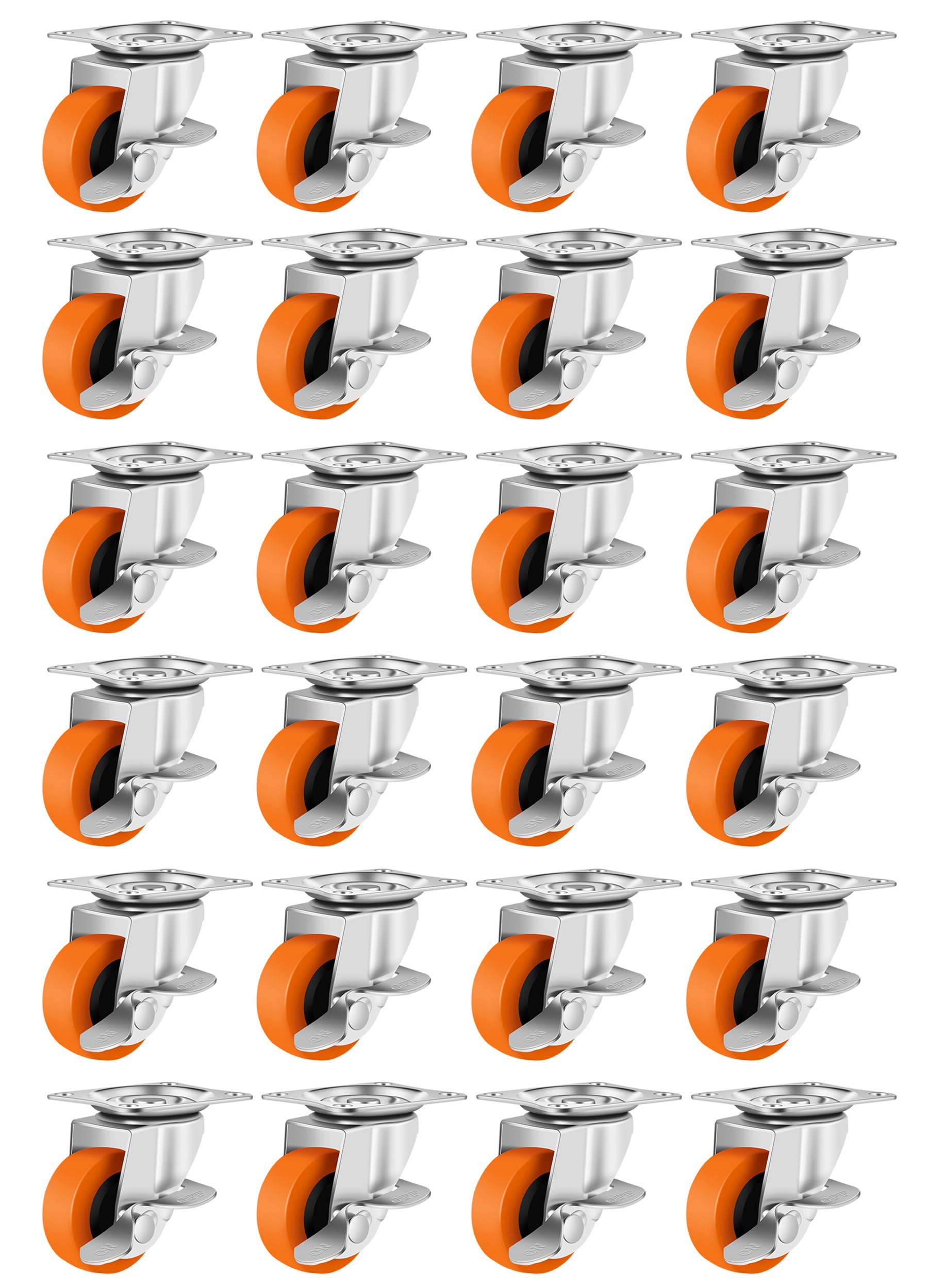 Heavy Duty Caster Wheels with Brake - 4 Pack -10 Heavy Duty Caster Wheels with Brake - 4 Pack -10