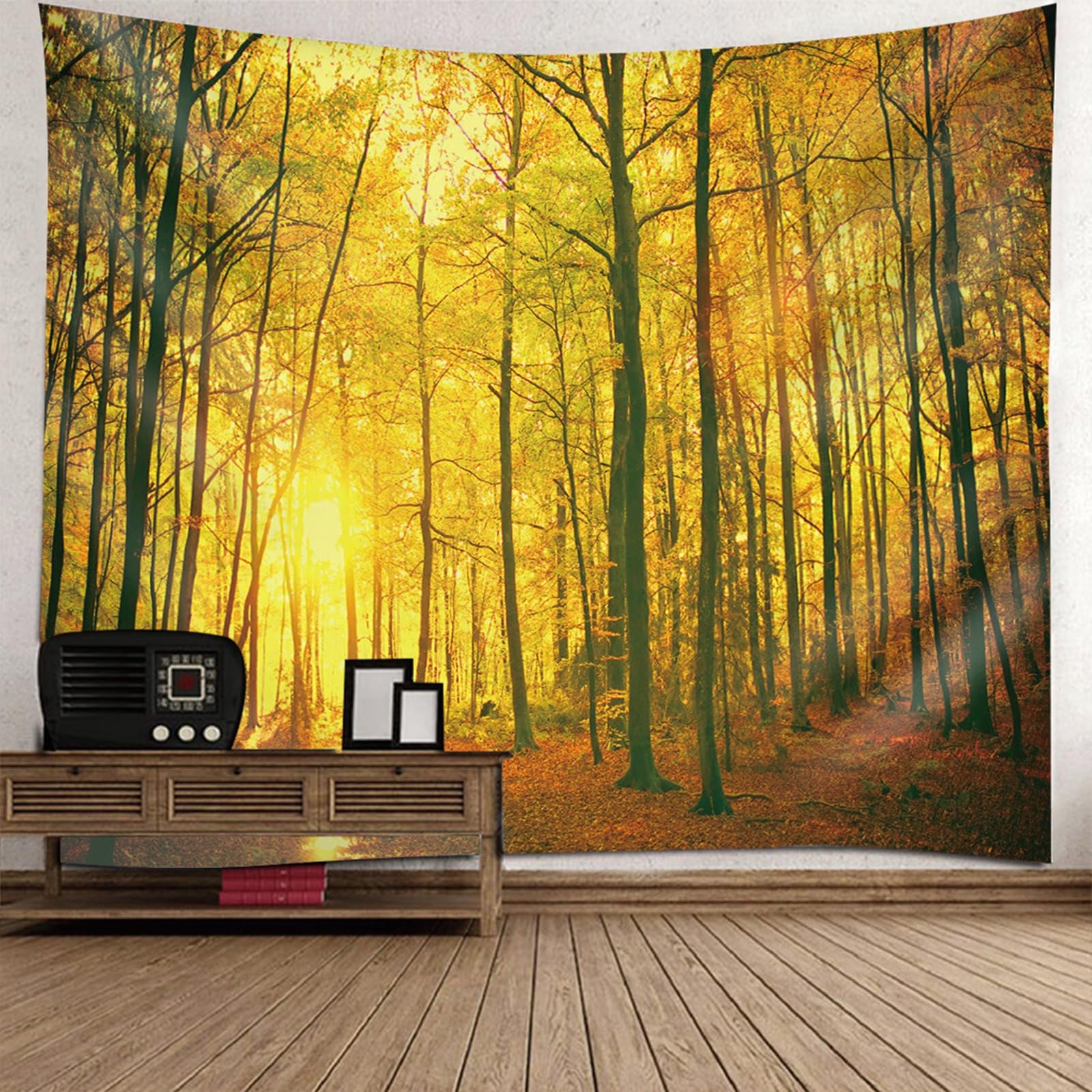 Tenture decoration murale automne grand format 140x210cm salon
