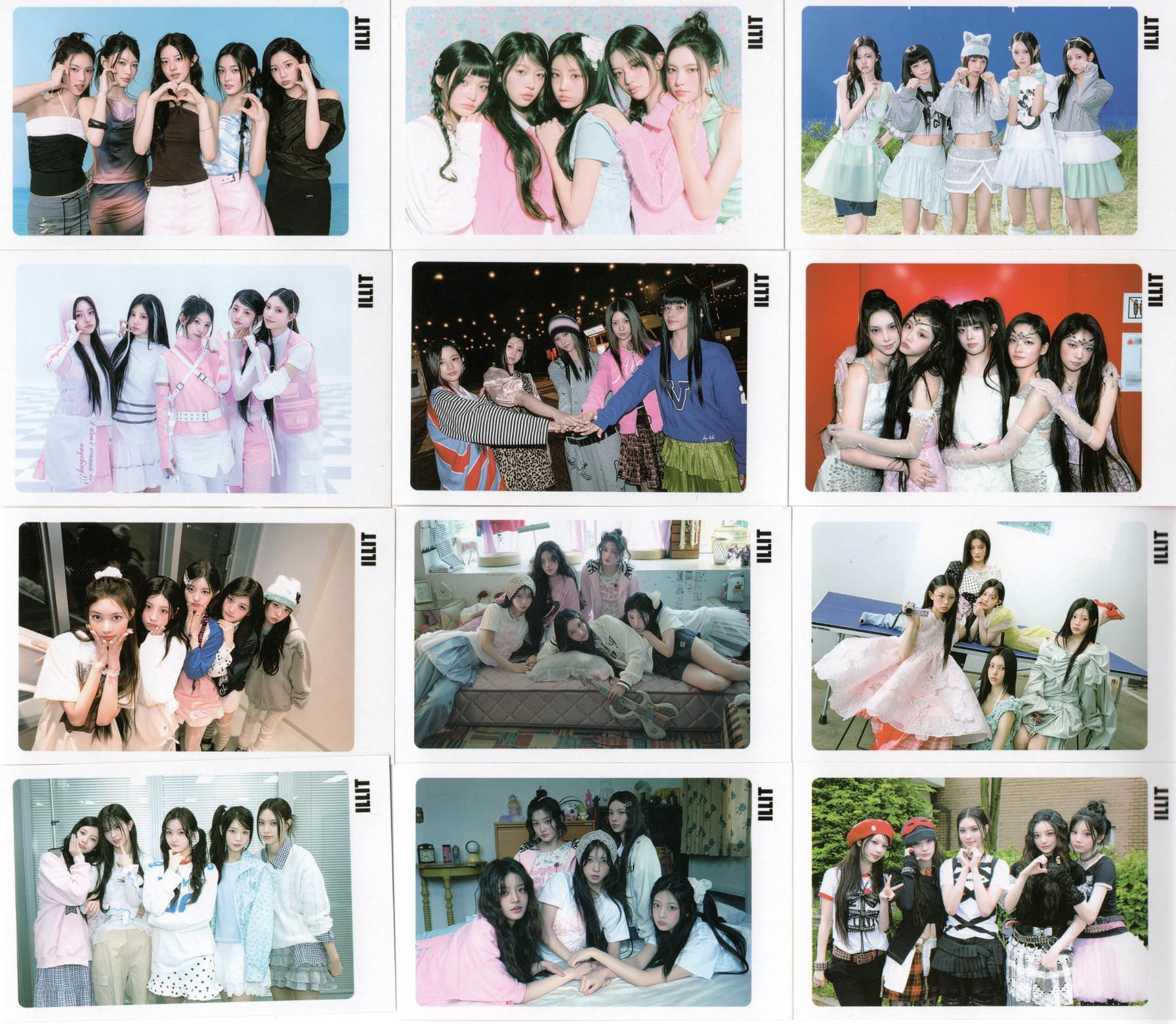 Amazon.co.jp: ILLIT アイリット グッズ フォトメッセージカード 56枚