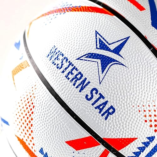 Miniatura 3 de Western Star Baloncesto oficial tamaño y peso tamaño 7 29.5 pulgadas  NBA 5 colores  Control y respuesta  Baloncesto al aire libre  Paquetes