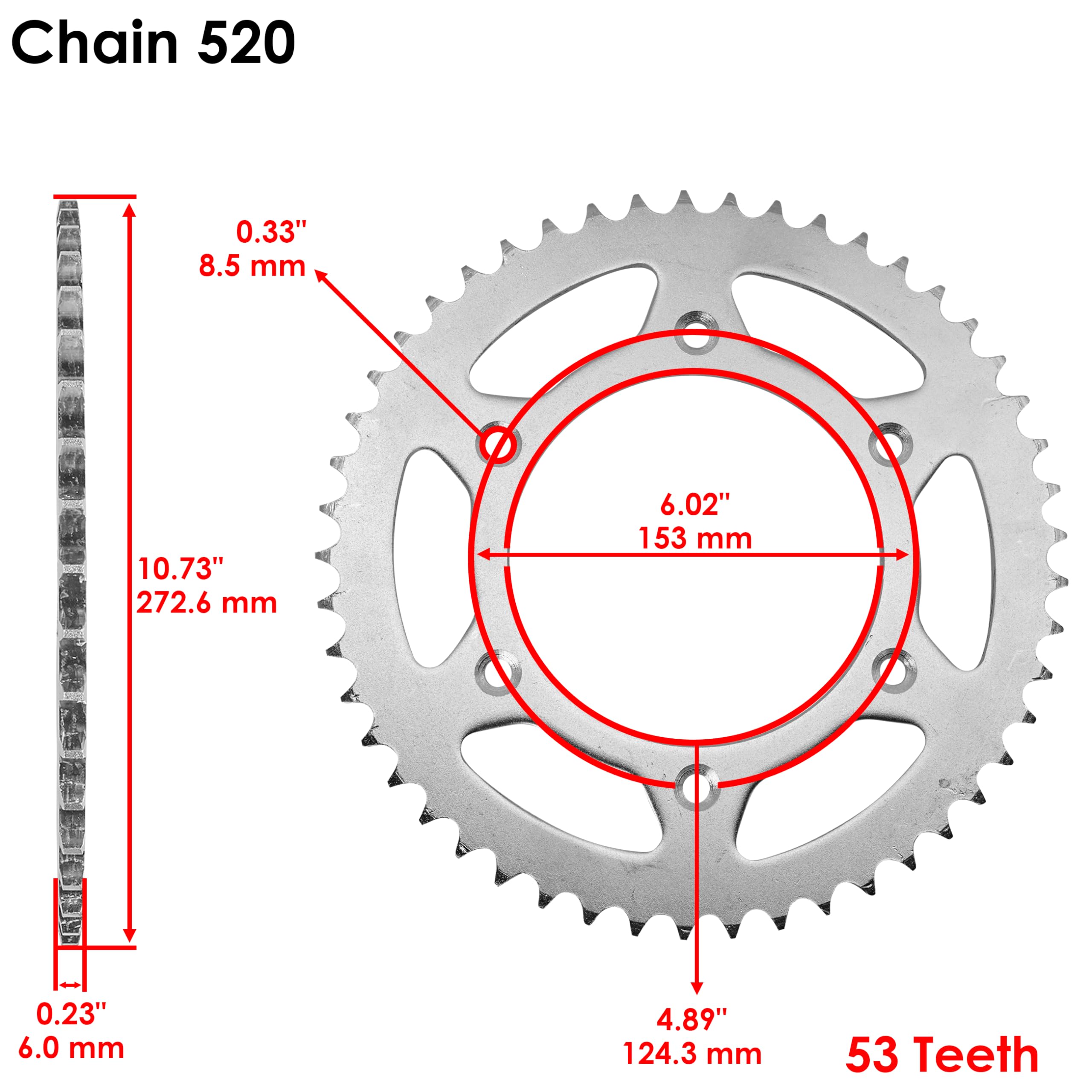 Caltric Drive Chain Copatible With Honda CBR250R Abs 2011