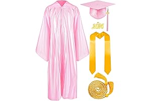 Matte Pink Grad Cap and Gown 2022 Set