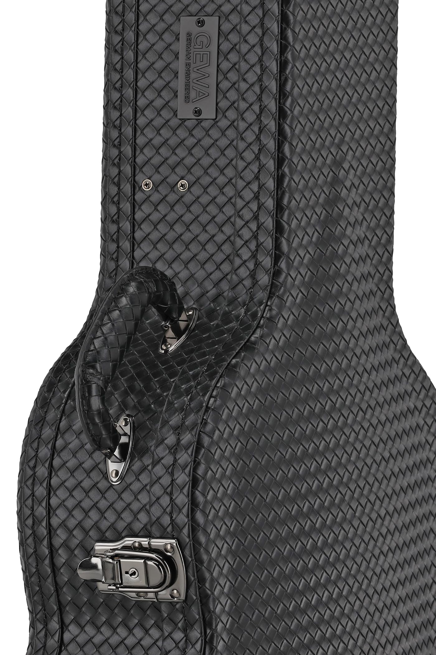 LUTHIER MANUEL RODRÍGUEZ Custodia per chitarra Vipera - Custodia rigida per chitarra classica - Anima in legno - Coperchio bombato - Nero - Scomparto per accessori - Igrometro