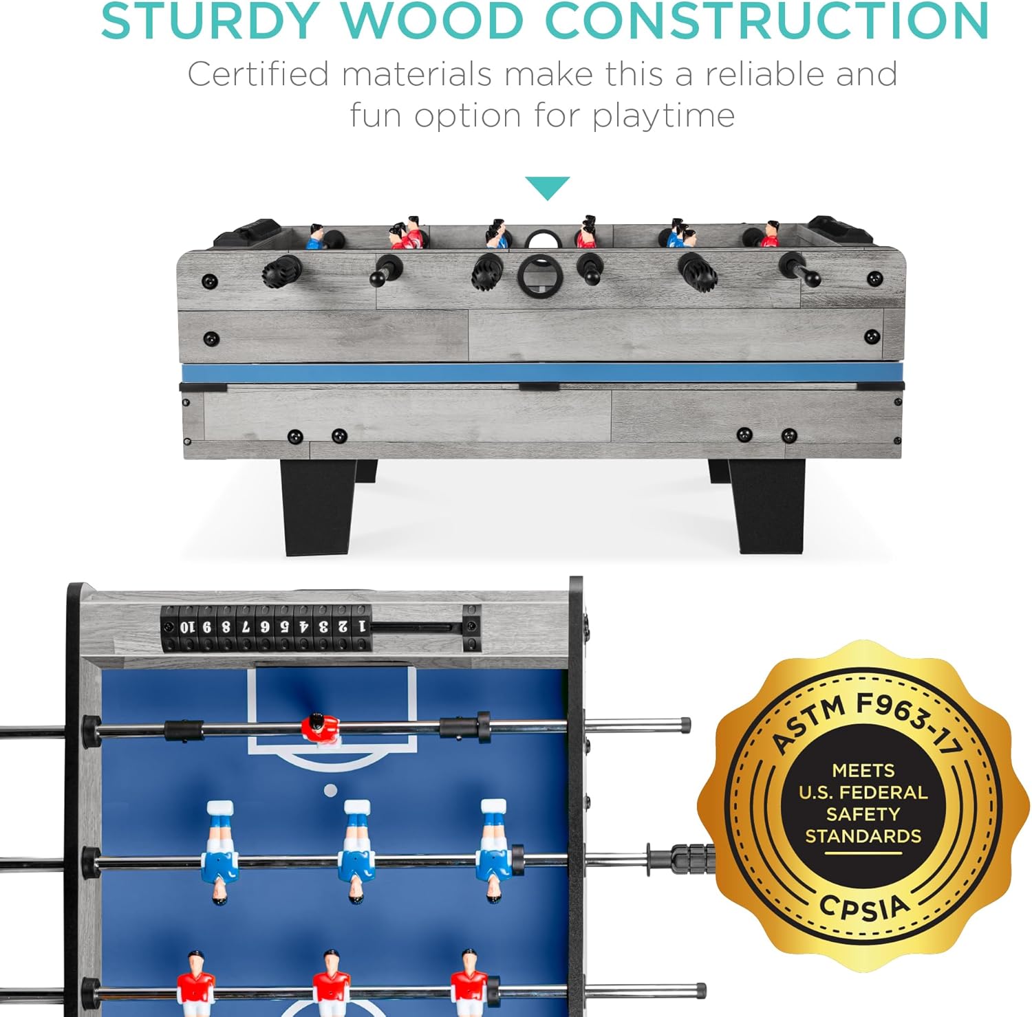 Best Choice Products Multi-Game Table Series – Interactive 4-in-1 and 11-in-1 Game Tables for Kids with Foosball, Air Hockey, Billiards, Ping Pong & More | Childrens, for Home, Play Room, Rec Room