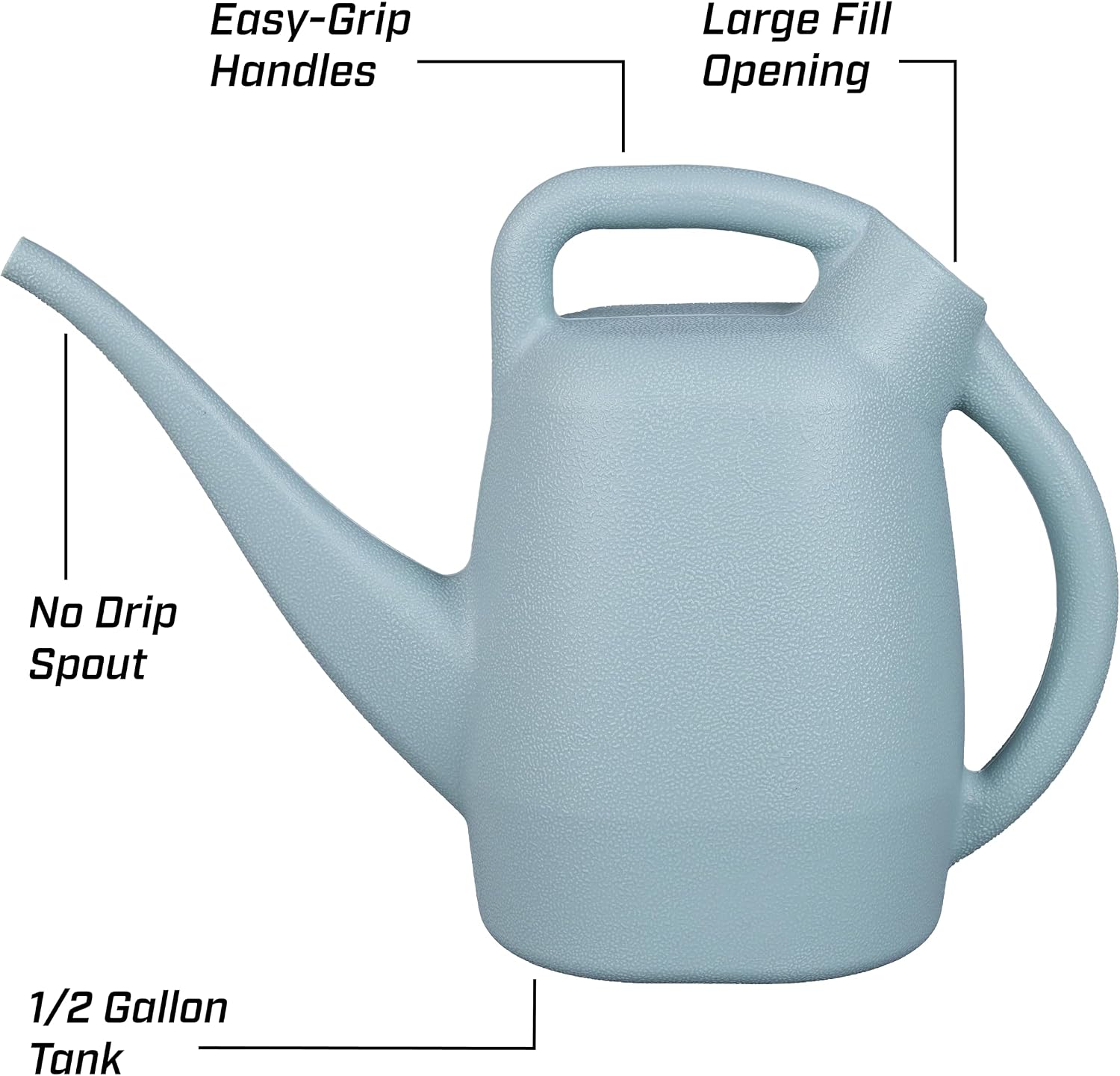CHAPIN 48007 1/2-Gallon Watering Can, Easy-Pour Dual Handle Design image 3