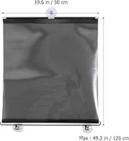 Vista 5 de 1 pieza de cortina opaca con ventosas adhesivas temporales para ventana portátil de 49.21x19.69 pulgadas