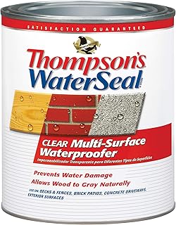 Thompson’s WaterSeal Multi-Surface Waterproofer Stain, Clear, 1 Quart