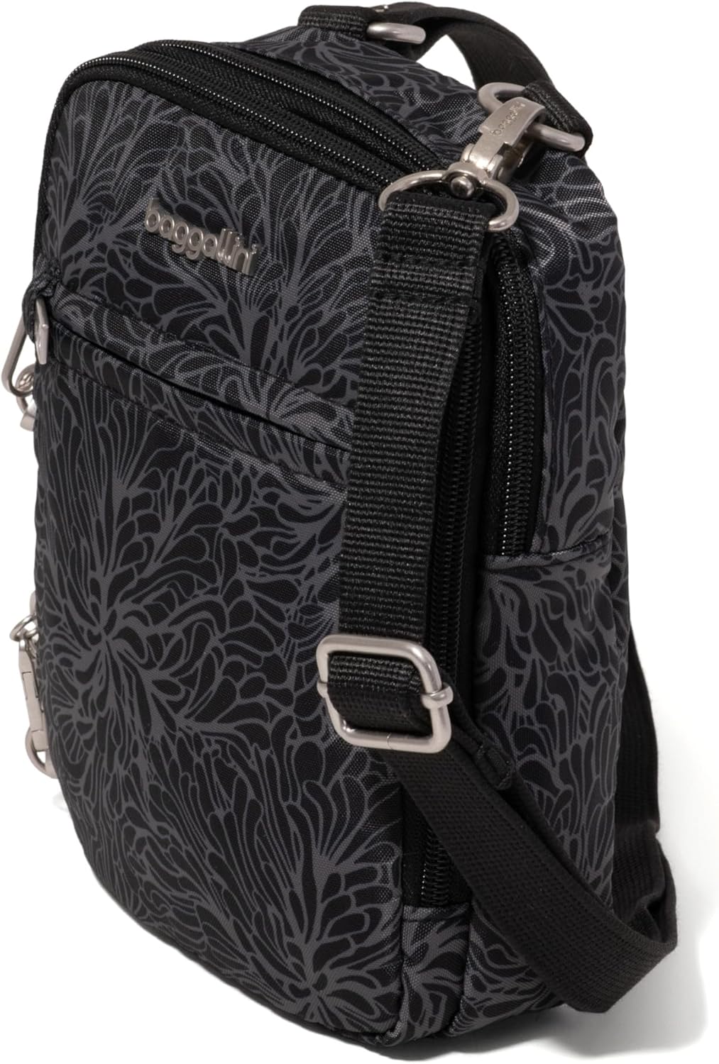 Baggallini Securtex® Anti-theft Mini Everything Crossbody Bag, 6.3"x8.25" Rfid, Locking Zippers & Cut-resistant Strap - Image 9