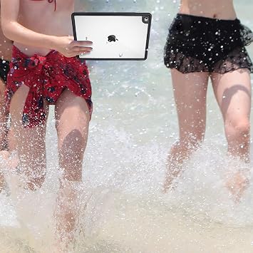 Compatible for 2017/2018 Waterproof Case iPad 9.7 inch, iPad 6th Generation Shockproof Case Water Resistant IP68 360 Degree All Round Protective Ultra Slim Thin Dust/Snow Proof with Lanyard