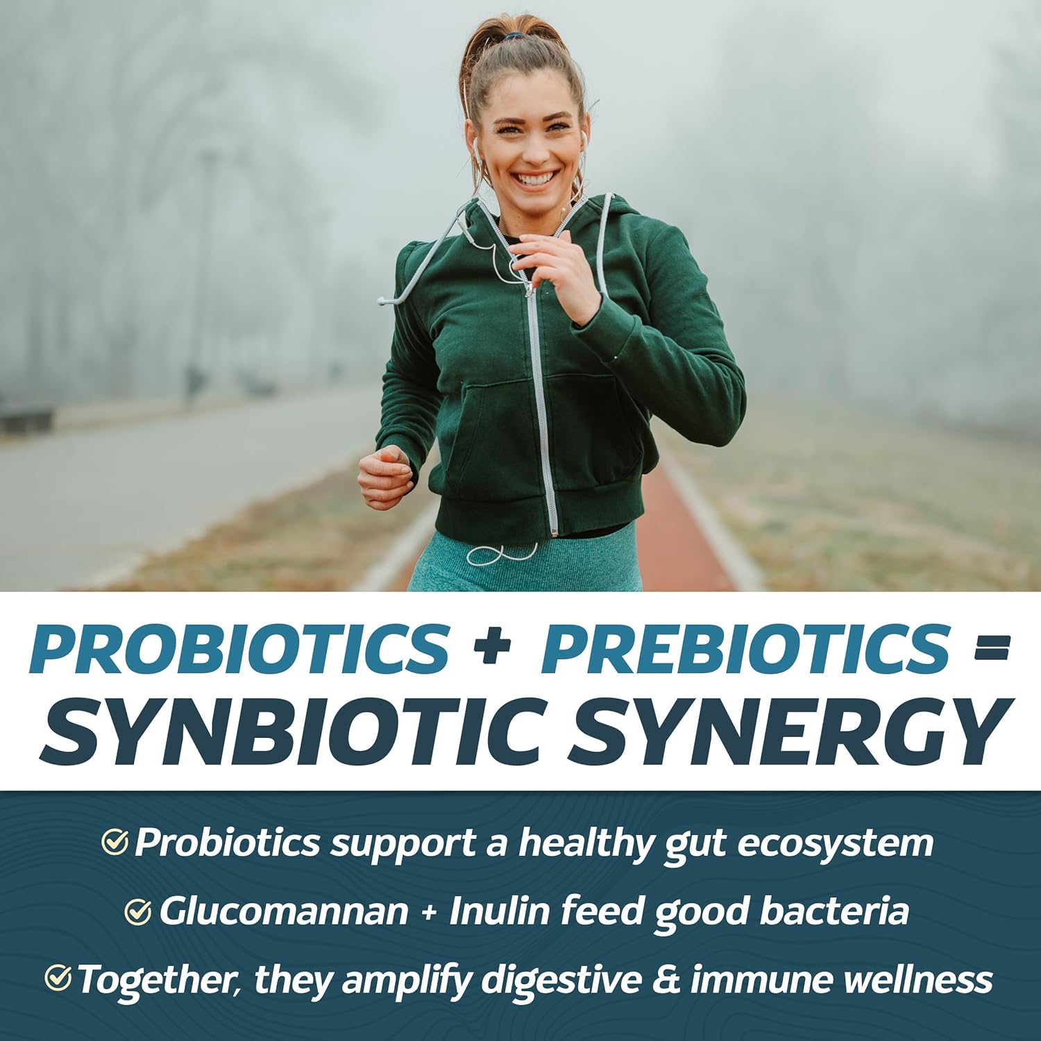 Nutri-Spec Immune Restore Probiotics & Prebiotic for Women and Men - with L reuteri, Bifidobacterium Longum & More - for Digestive Health, After Use of Antibiotics, Increased Immunity - 120 Capsules