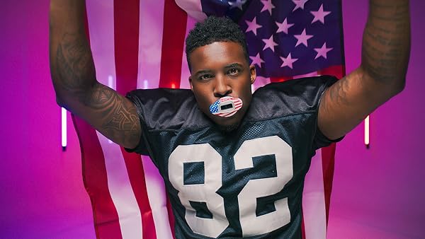 Shock Doctor Lip Guard, Adult and Youth Mouth Guard Football with Strap, Breathable Wide Opening Football Mouthpiece for Youth and Adults OSFA, Shock Doctor Mouth Guards, Max Airflow - 4