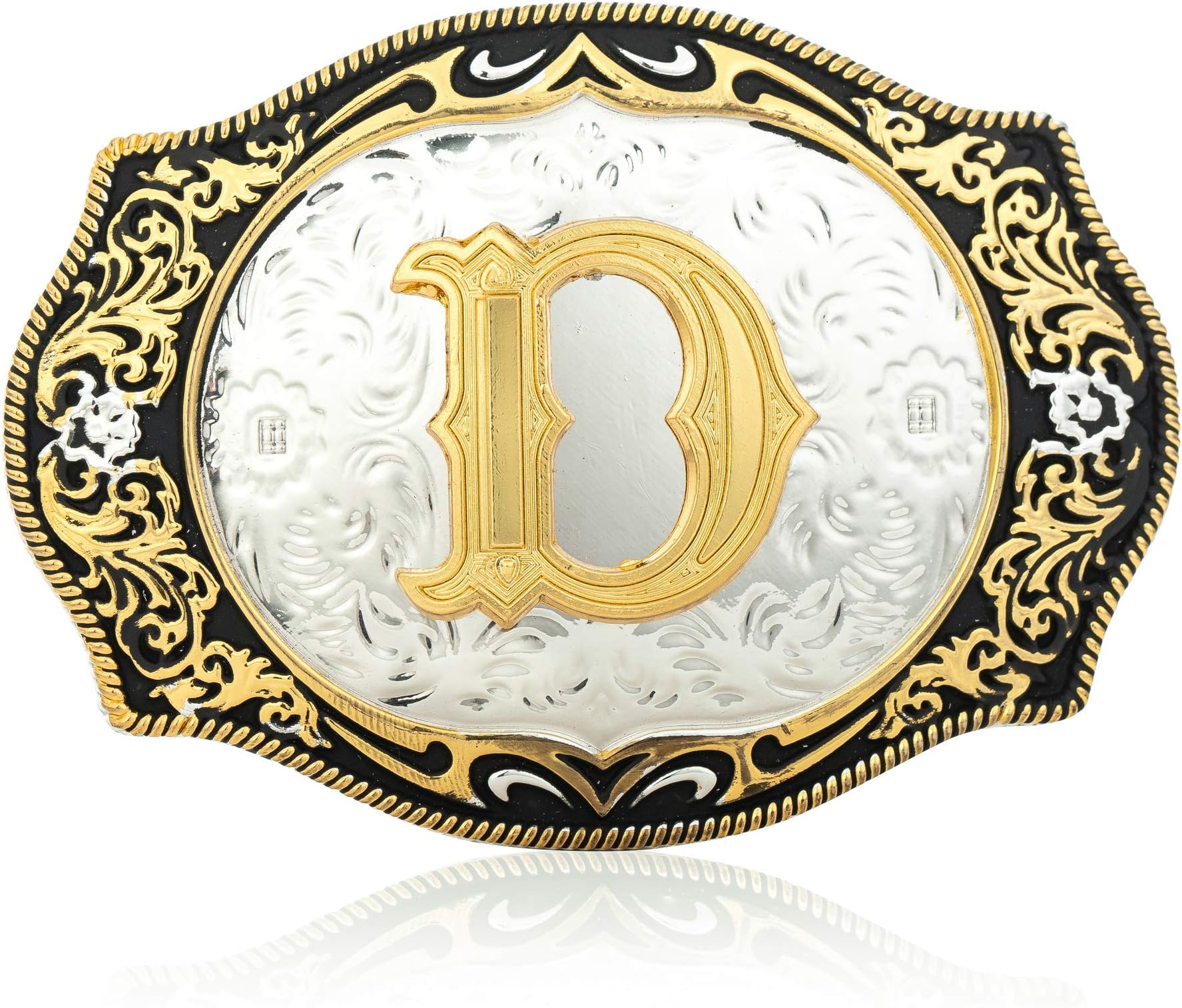 Vintage Fashion Western Belt Buckle A to Z Initial Letter Cowboy Belt Buckles for Men