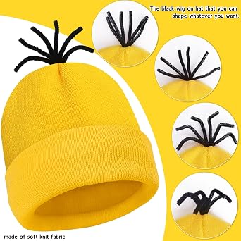 HEYFIZZ 4 Pcs Adult Halloween Costume Accessories, Group Costume Men Women