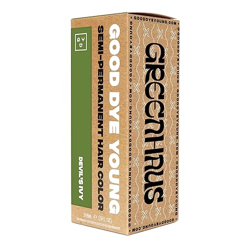 Miniatura 8 de Good Dye Young Tinte verde semipermanente para el cabello (Devil's Ivy), color temporal de cabello con protección UV, dura de 15 a 24 lavados, tinte