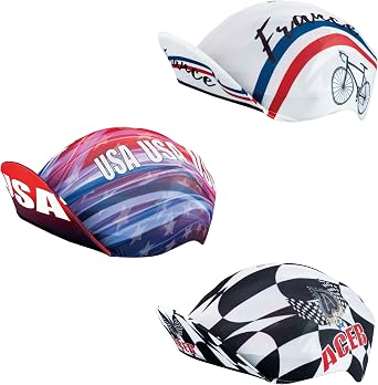 Cycling Bicycle Helmet Cover, Breathable Stretch-Fit One Size for Most,Headwear Skull Cap, Sun Block, Vintage Style, Liner
