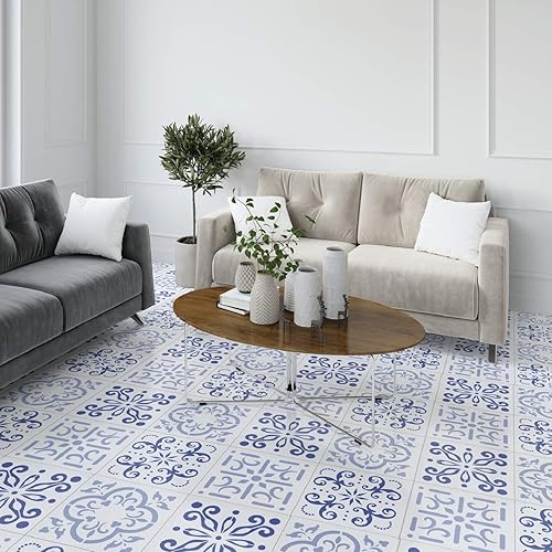 Vista 31 de Paquete de 4 plantillas de azulejos (4 x 4 pulgadas), patrón mexicano, plantillas reutilizables para pintar suelos/paredes/muebles, se adapta a