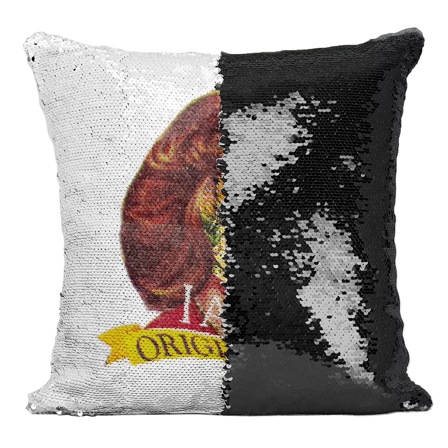 Coussin paillettes original botanique lady 50's le cadeau ideal pour les passionnes d'art retro