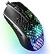 SteelSeries Aerox 3 - Super Light Gaming Mouse - 8500 CPI TrueMove Core Optical Sensor - Ultra-Lightweight 59g Water Resistant Design - Universal USB-C connectivity - Onyx