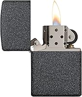 Vista 3 de Zippo Encendedor clásico de bolsillo de piedra de hierro, negro