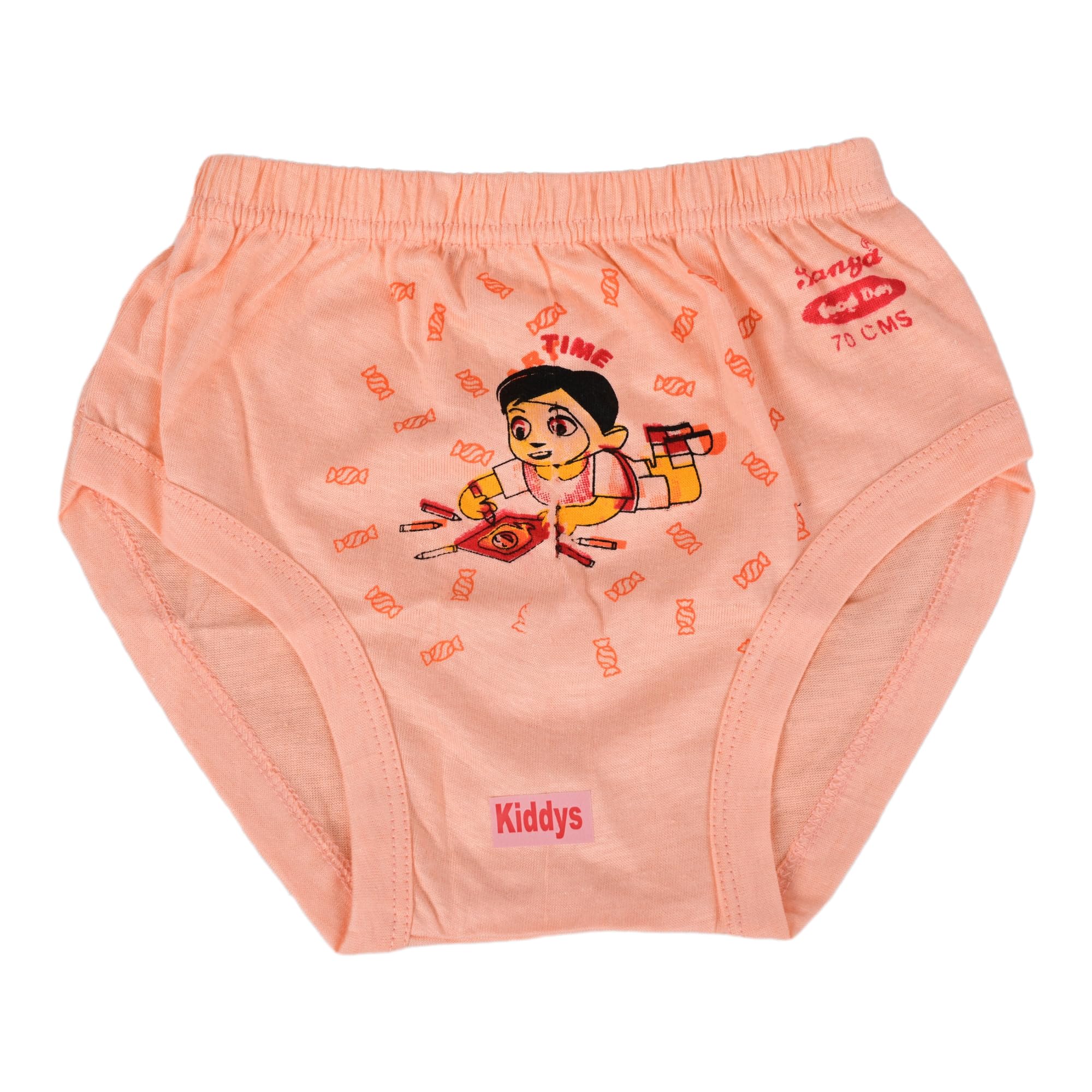 Kiddys 100% Cotton Kids Unisex Underpants Soft Underwear Bloomers Panty for Baby Girls & Boys Pack of 12 (in, Age, 6 Months, 12 Months, Regular, Multicolor) 4