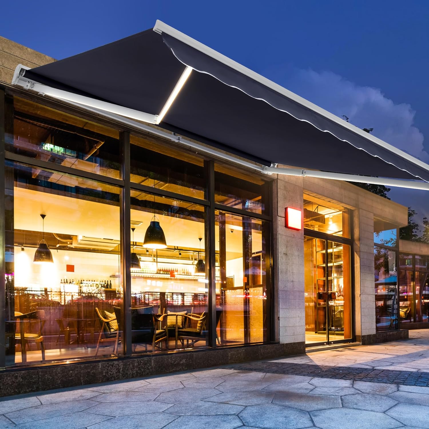 Diensweek Patio Awning Retractable, 15'x10' Fully