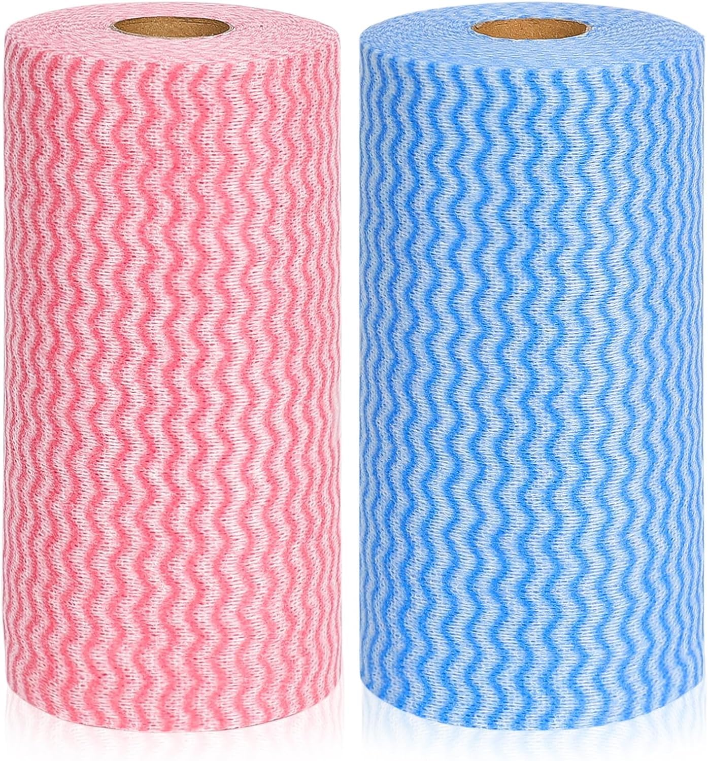 DALUCI Reusable Kitchen Towel Roll Wipes – Super Absorbent Cleaning Cloth | Washable Kitchen Roll & Tissue Paper Roll for Home & Kitchen | Multipurpose Cleaning Accessories (2 Roll, 160 Pulls)-image-40
