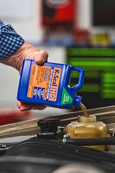 K-Seal ST5516 Heavy-Duty Multi-Purpose One Step Coolant Leak Repair, 16 oz, Pour and Go, Mixes with All Antifreeze, No Flushing Required
