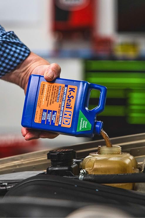 K-Seal ST5516 Heavy-Duty Multi-Purpose One Step Coolant Leak Repair, 16 oz, Pour and Go, Mixes with All Antifreeze, No Flushing Required