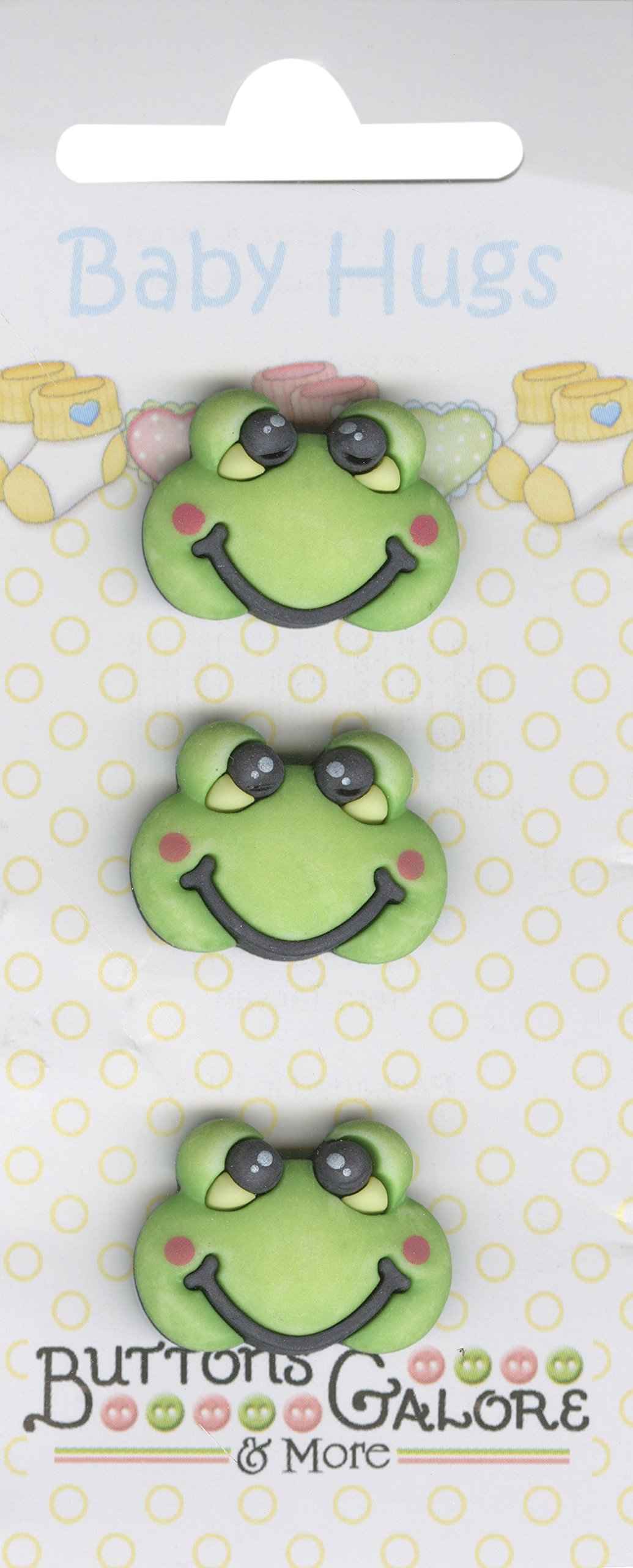 Bouton en plastique durable Froggy multicolore mercerie créative