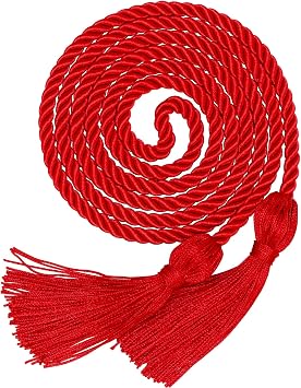 Graduation Honor Cord with Tassels for Grad Days and Graduation Students Red