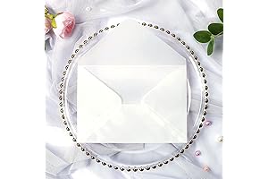 PONATIA A7 Size (5.35x7.5 in) 50 Pack Vellum Envelopes Set