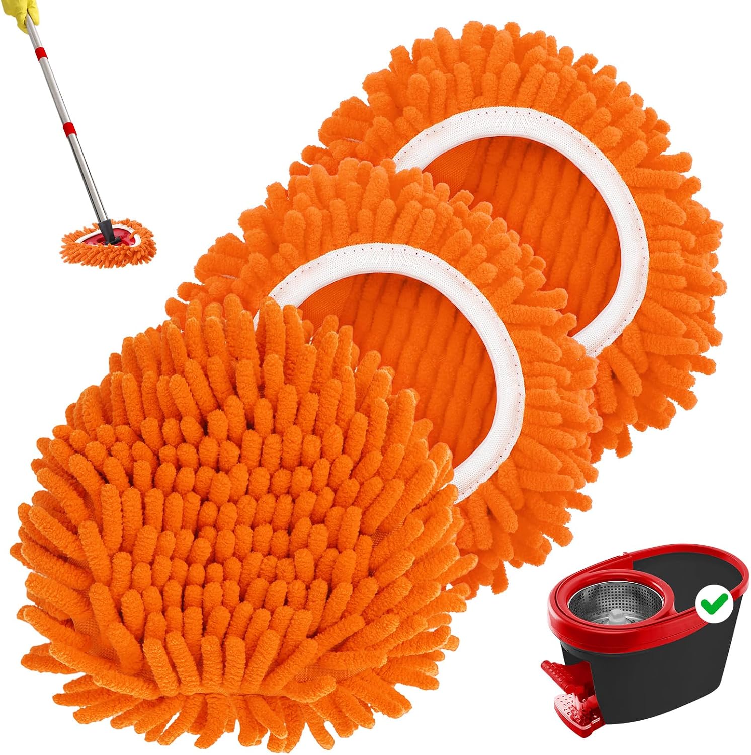 Chenille Mop Heads Replacements patible Tank System Chenille
