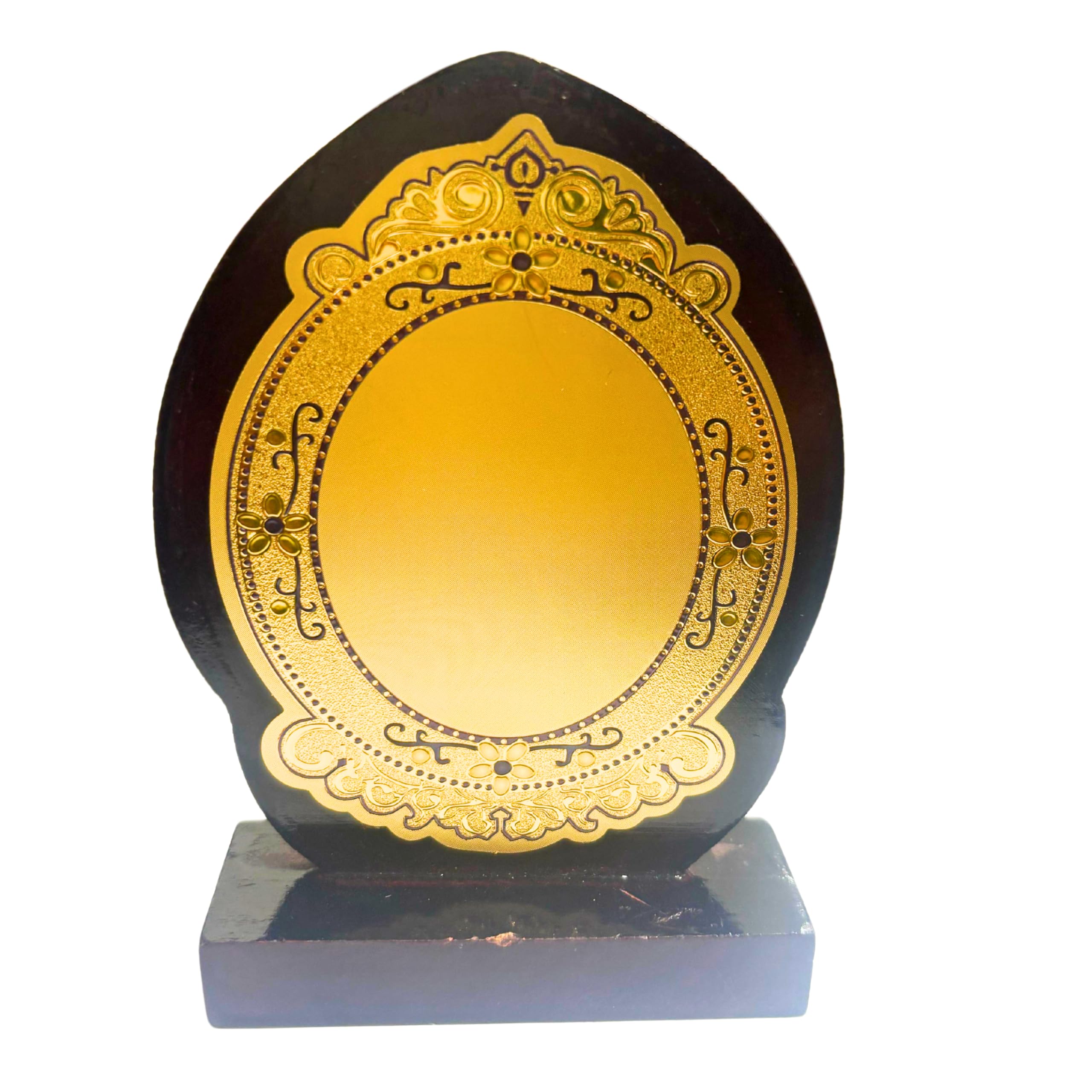 Decorative Wooden Shield Trophy with Gold Design, 4.5-6.5 inches, Set of 5 or 10 (Set of 5 Trophies, Small (4.5 inches))-picture-16