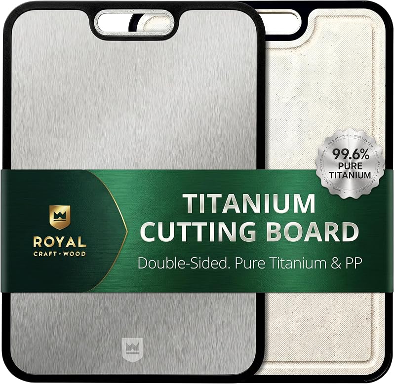 Cutting Board with Juice Groove - Kitchen Chopping Board for Meat Cheese and Vegetables, Heavy Duty Serving Tray
