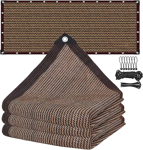 Red de Sombra 9x9m con Ojales, Malla Sombra 95% UV Toldo Vela de Sombra, Red de 