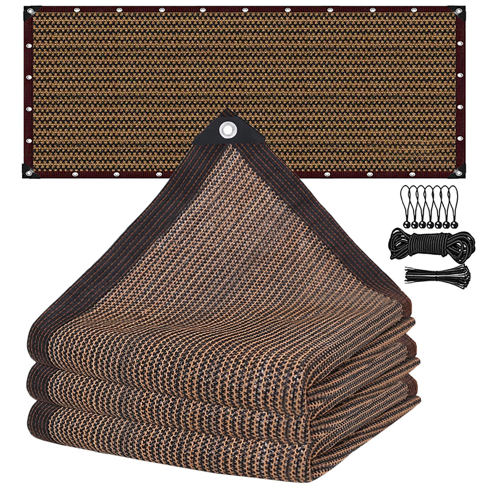 Red de Sombra 3x6m con Ojales, Malla Sombra 95% UV Toldo Vela de Sombra, Red de Sombra Al Aire Libre para Invernadero, Jardín, Pérgola, Patio Césped