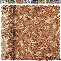 Vista 20 de Red de Camuflaje Red de Camuflaje 20x20 10x20 10x10 Rollo a Granel Lona de Camuflaje de Arpillera Red de Sombra para Puesto de Caza Cumpleaños
