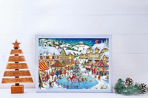 Miniatura 4 de Rompecabezas de Navidad de 1000 piezas para adultos, rompecabezas de Navidad, bazar de Navidad, rompecabezas de Papá Noel para mujeres y mamá,