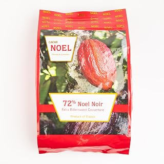 French Bittersweet Chocolate Discs 72% Cacao, 11 lb Box - Ideal for Baking and Confectionery, Kosher
